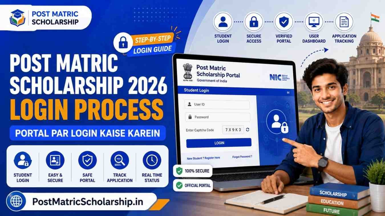 Post Matric Scholarship 2026 Login Process – Portal Par Login Kaise Karein